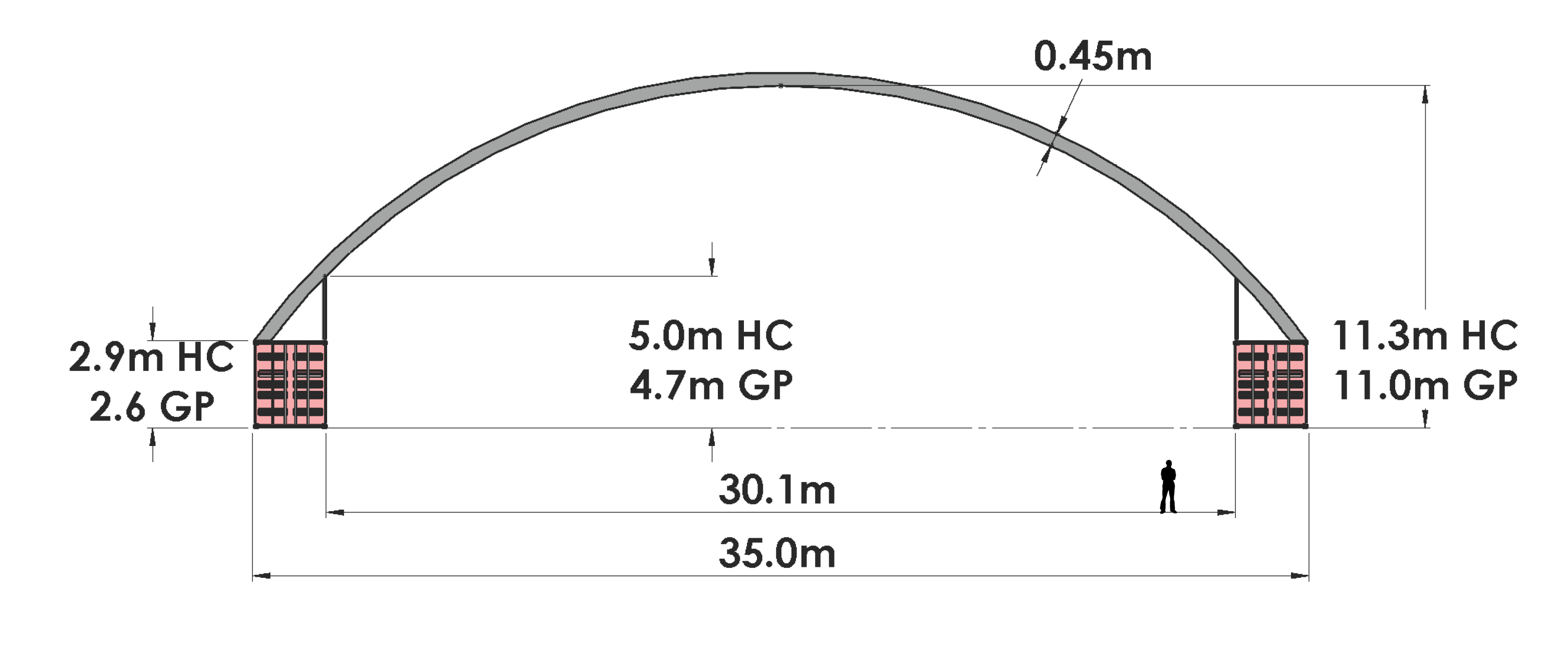 H35: 35m wide x any length. Outside mount only